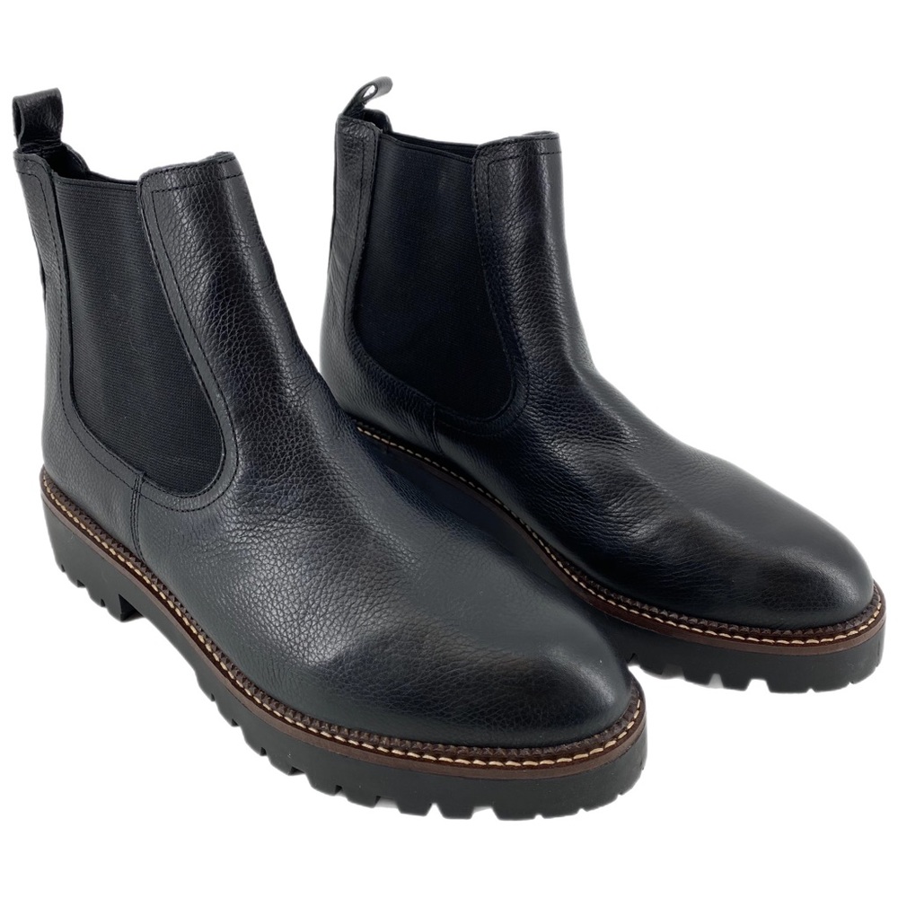 Caslon Black Leather Ankle Boots